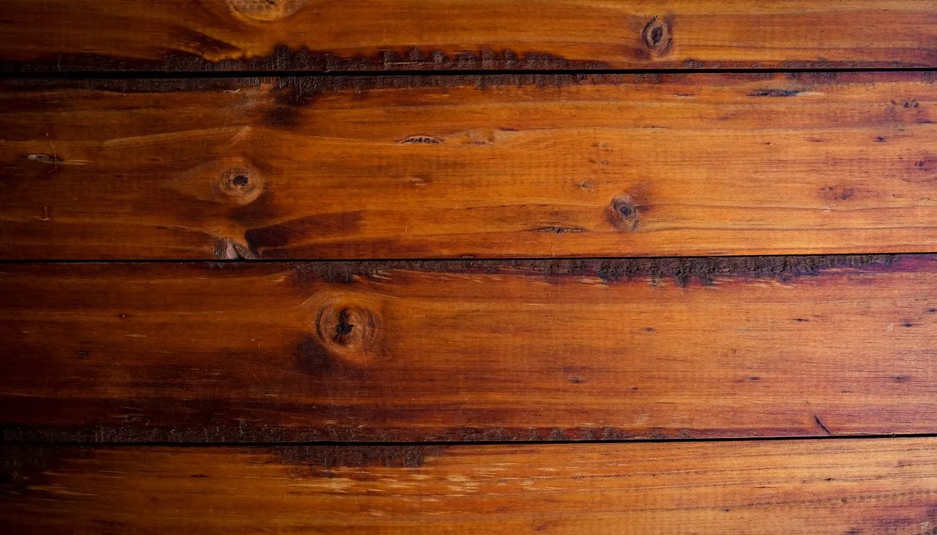 Oiled wood planks with rich grain