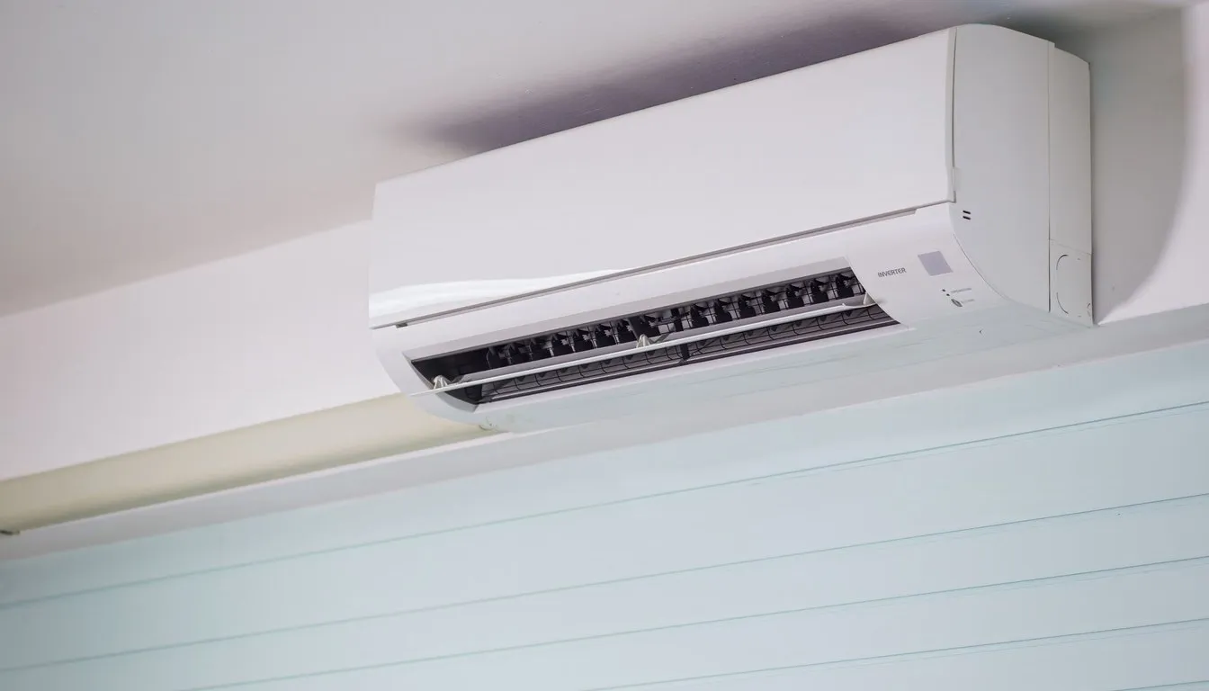 Wall-mounted mini-split air conditioner indoors
