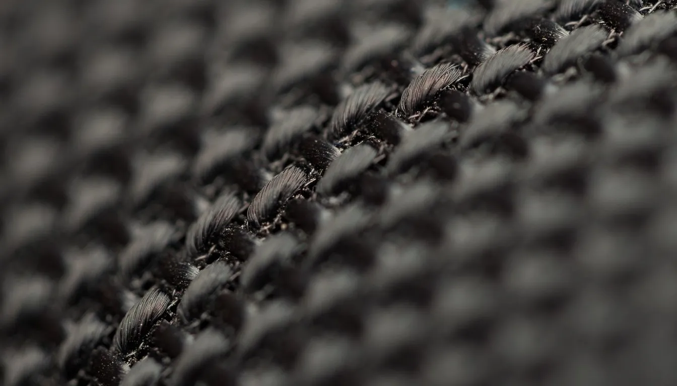 A close-up of basket-weave fabric showing its crossed thread structure