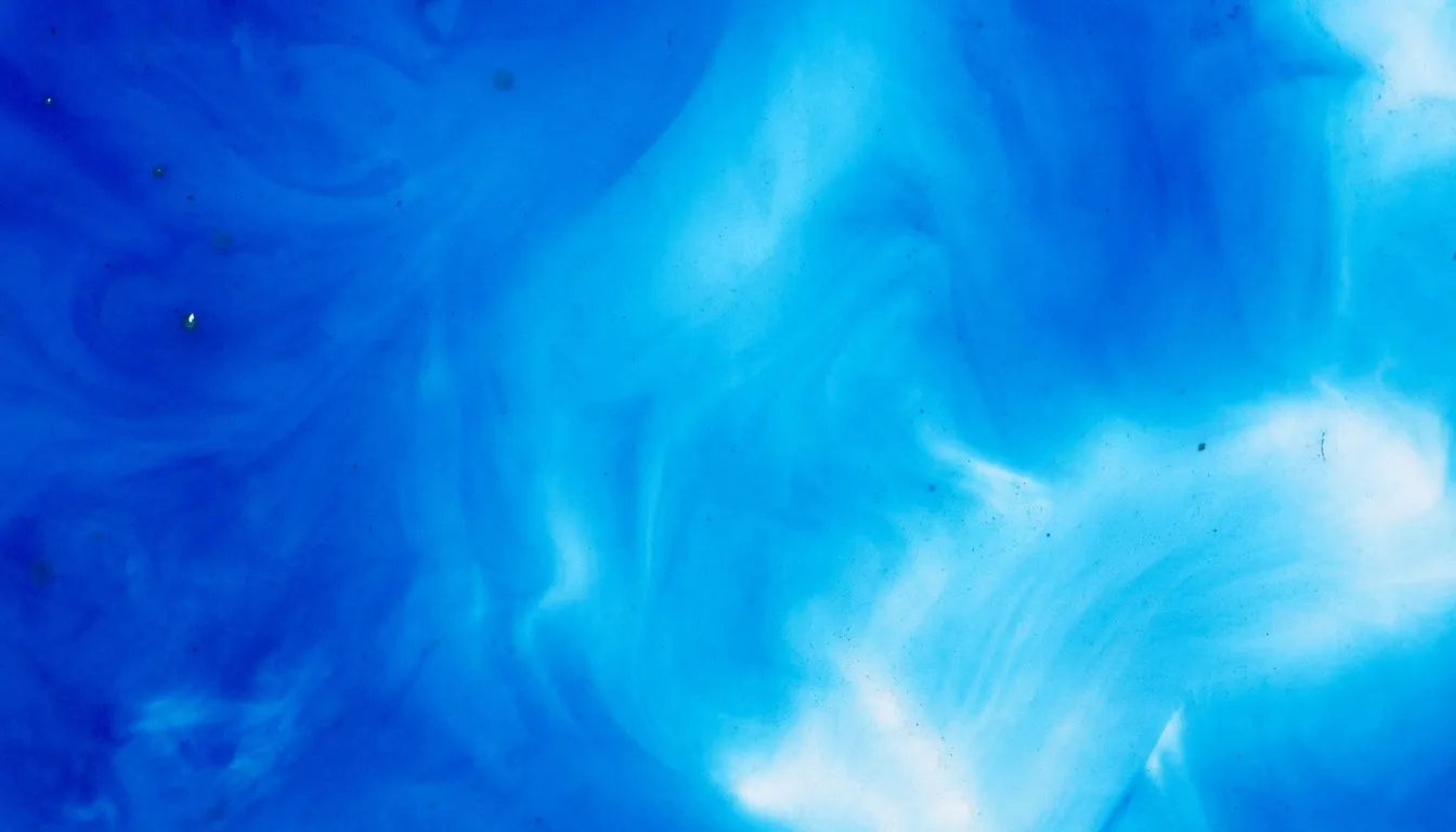 Blue dye swirling in water