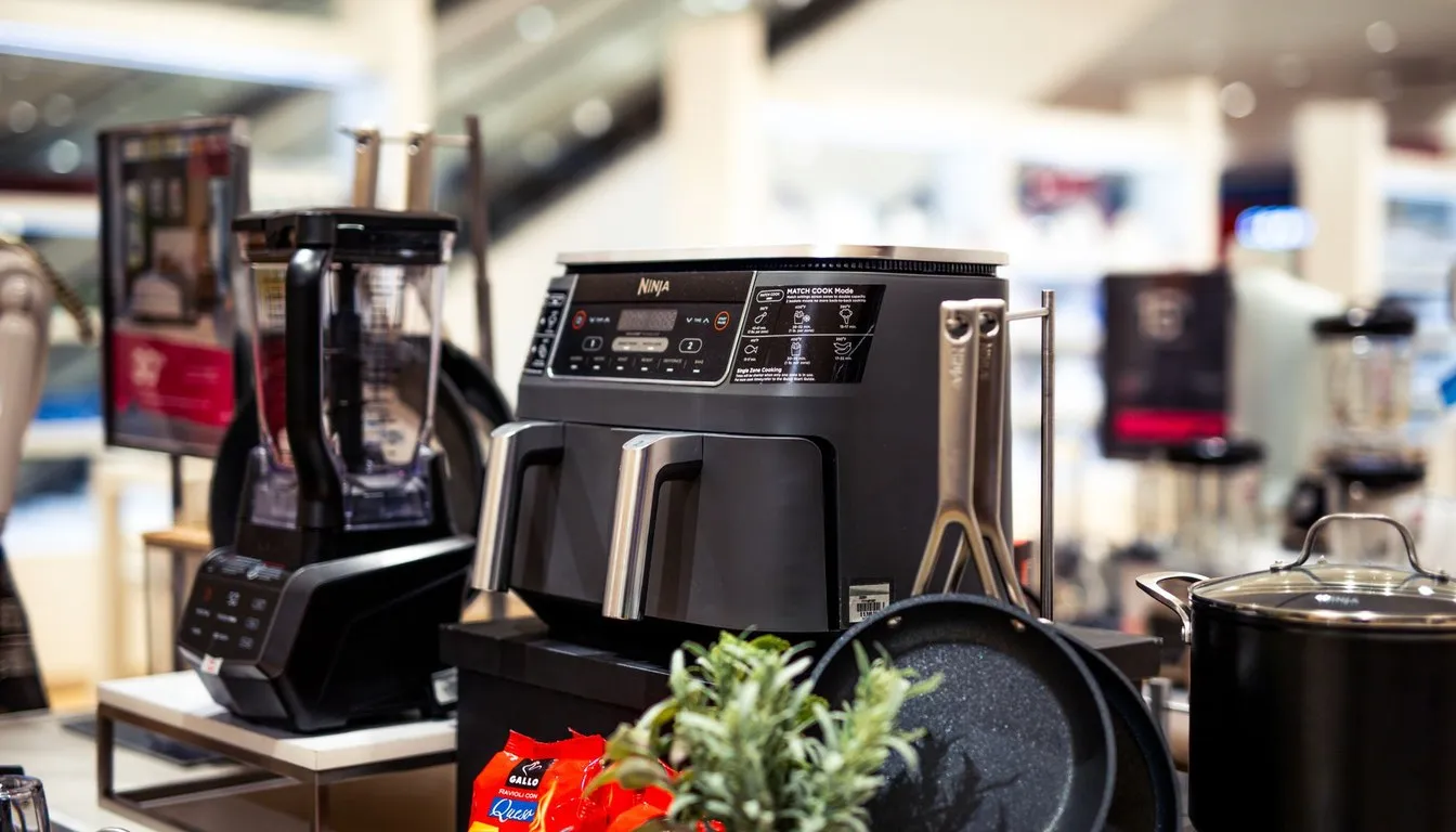 Store display of blenders and food processors