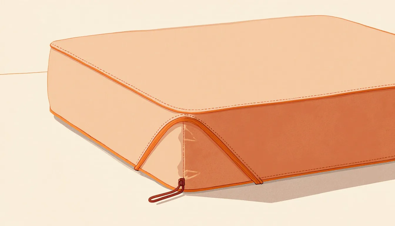 A mattress sealed inside a protective encasement