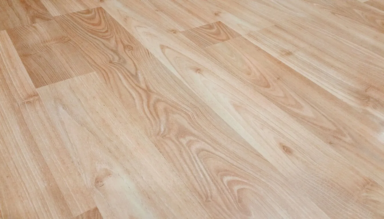 Light wood floor with a glossy finish