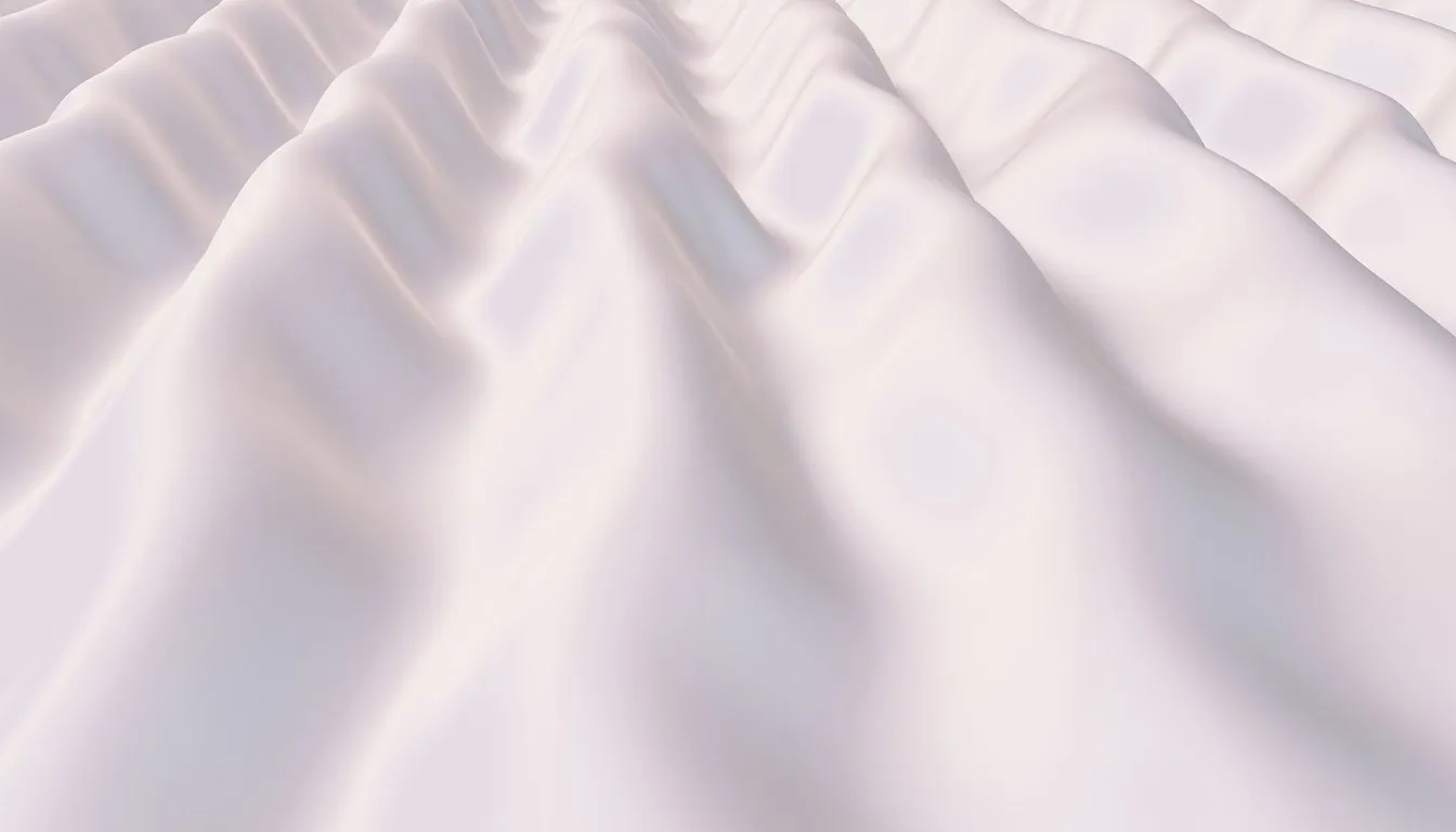 White fabric with a rippled moire sheen