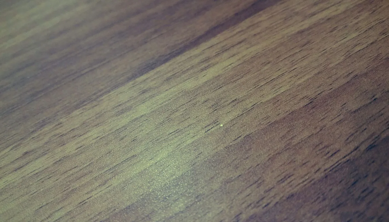 Dark hardwood floorboards with wear