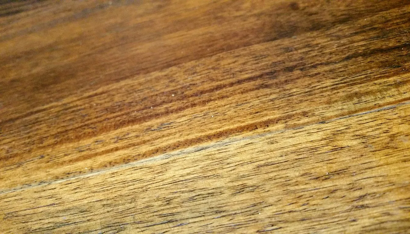 Richly oiled wood grain