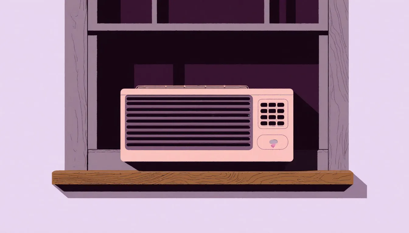 Window air conditioner unit installed in a window