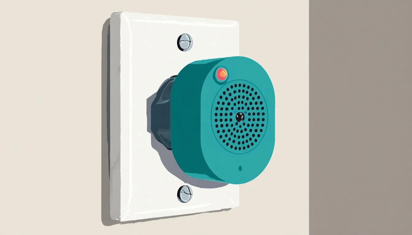 An ultrasonic repeller plugged into a wall socket