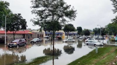 water damage restoration building flooded